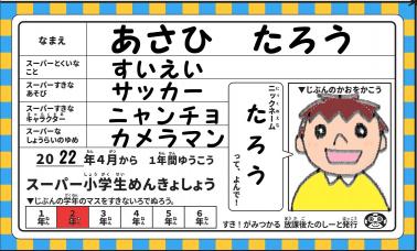 スーパー小学生めんきょしょうをつくろう！