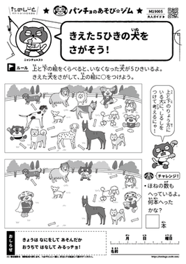 きえた5ひきの犬をさがそう！