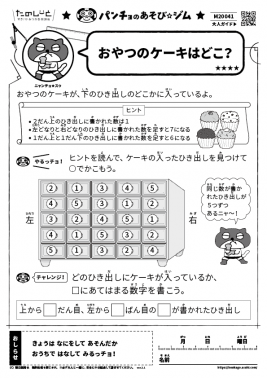 おやつのケーキはどこ?