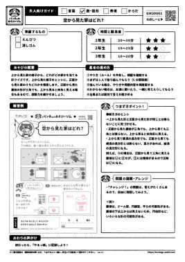 空から見た家はどれ？